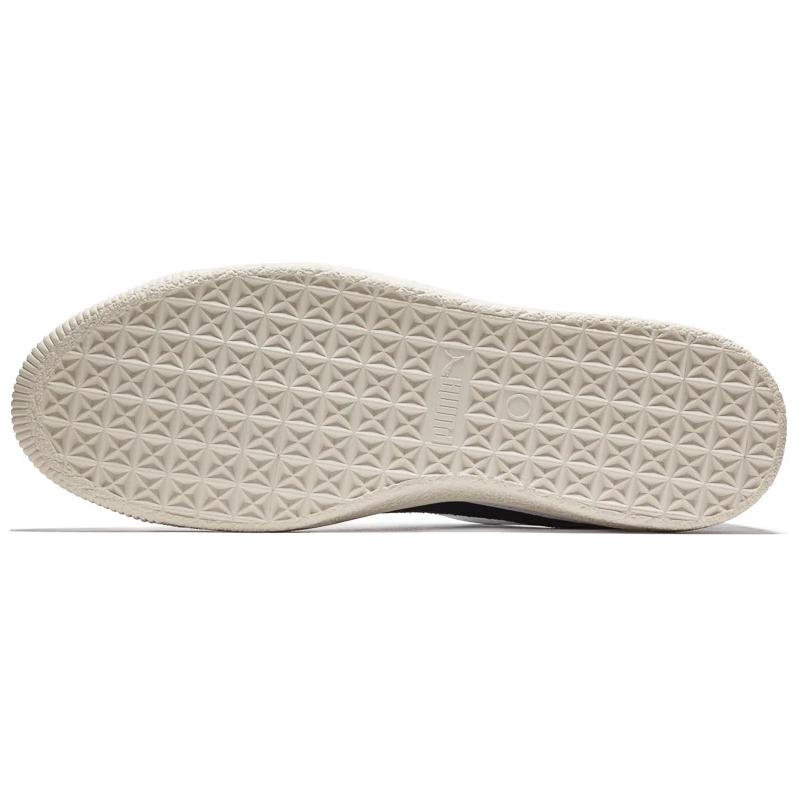 Puma Clyde Hergestellt in Deutschland Weiß Schwarz Herren Sneaker Matt-Elfenbein 394390-01