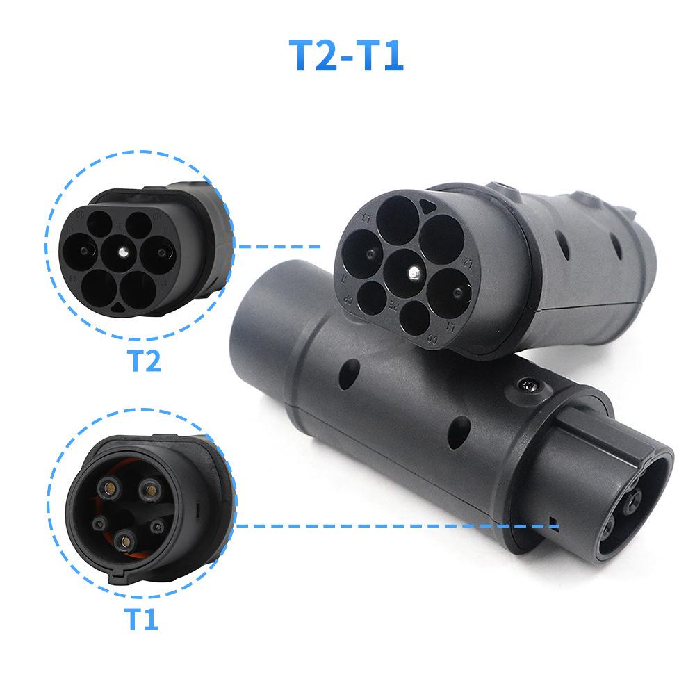 European to American EV Adapter, T2 to T1, IP54 Protection, Hot Selling
