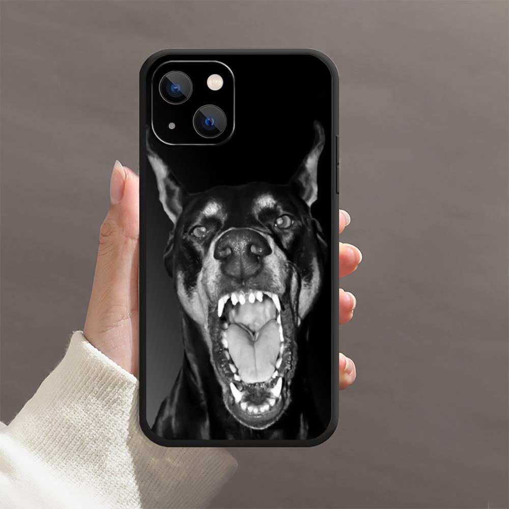 Dobermann Hund Tier Handyhülle für iPhone Samsung Galaxy Redmi Xiaomi Oppo OnePlus Note SA 7 8 9 10 11 12 13 14 20 21 22 23 53 54 Pro Max Ultra