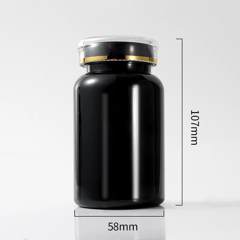 PET200ML Portable Plastic Medicine Bottle with Crown Cap