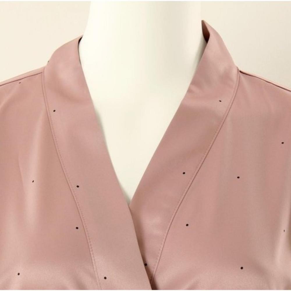 Venus Vestaglia con Pois di Seta Gown Vgn4470a