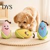 Anxiety Relief Toys for Dogs Plush Corn Dog Toy, Squeaky Chew Crinkle Stuffed Paper Puppy Teething Toy Small To Medium Interactive Shape Pet