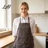 Cross Back Work Apron Waterproof Kitchen with Pockets Chef Cooking for Men Women Floral Arrangement Barista Gardening Painting Craft