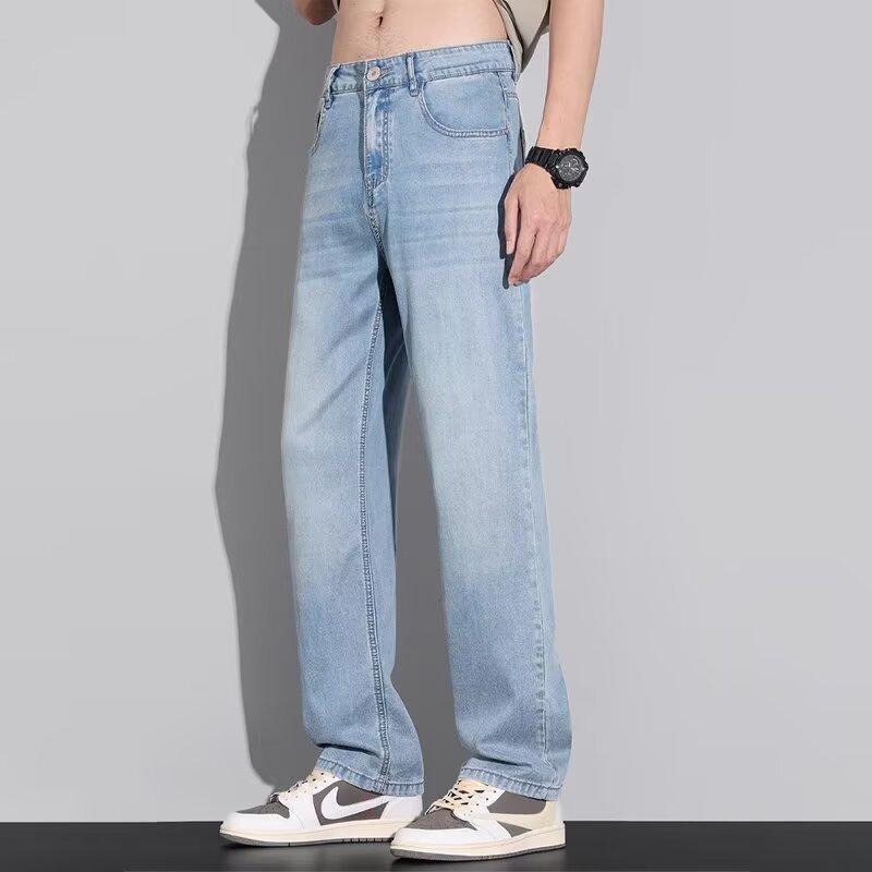 

Джинсы JYL мужские bootcut Cleanfit стираные с эффектом молнии свободные широкие джинсовые 34 янтарь