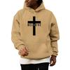 Pullover für Herren Kreuz Pullover Kapuzenpullover Grafik Langarm Sweatshirt
