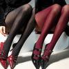 Shimmer Vertical Stripe Pantyhose Silky Sheer Soft Stockings Slimming Effect Non-Slip Comfort Tights Black Coffee Colors Tights