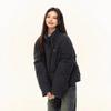 Koreanischer Karierter Kurzer Baumwollmantel für Damen, Locker und Vielseitiger Winter Verdickter Brotmantel und Baumwollgepolsterte Jacke