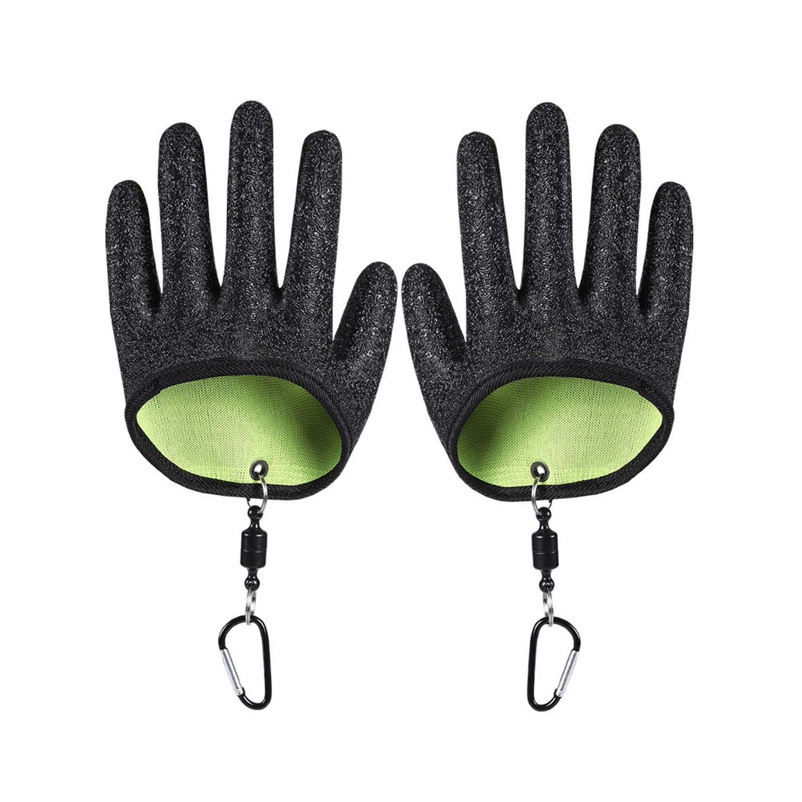 

Рыболовные перчатки с магнитным отстегиванием Slip Catch, перчатки для ловли рыбы, проколостойкие перчатки для подледной рыбалки для обработки, ловли, чистки One Size