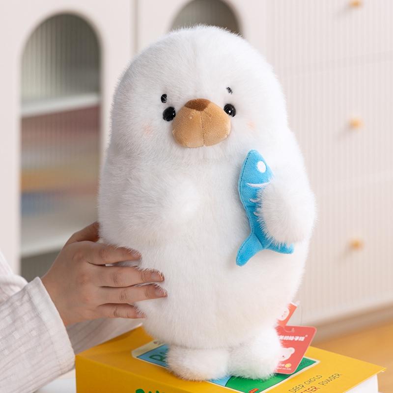 Super Cute Seal Plush Toys Stuffed Sea Otter Soft Cartoon Sea Lion Doll Animal Pillow Kawaii Room Decor Kids Birthday Xmas Gift