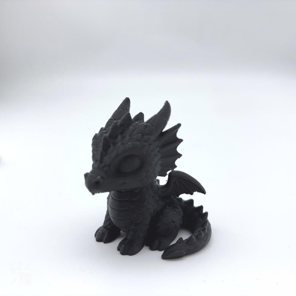 Dragon Baby Sculpture, 3D Printed Dragon Cub Statue, Dragon Decorative Ornament, Multifunctional Desktop Decoration