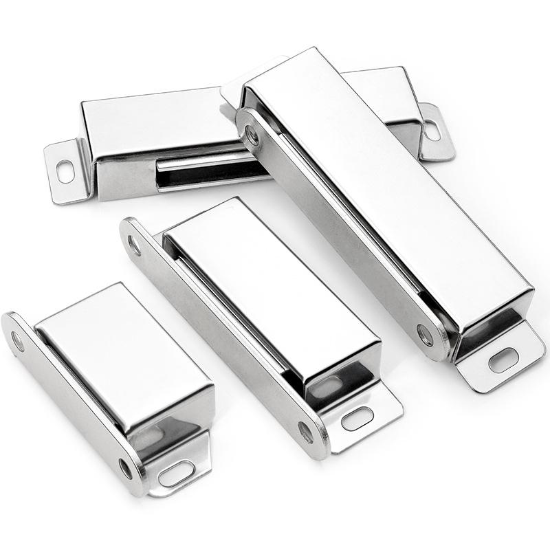 Stainless Steel Magnetic Door Catch & Stopper for Wooden Cabinets