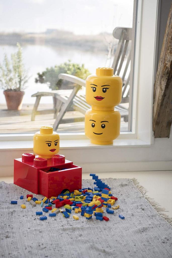 Room Copenhagen Lego Storage Winky Winking Head, Large,