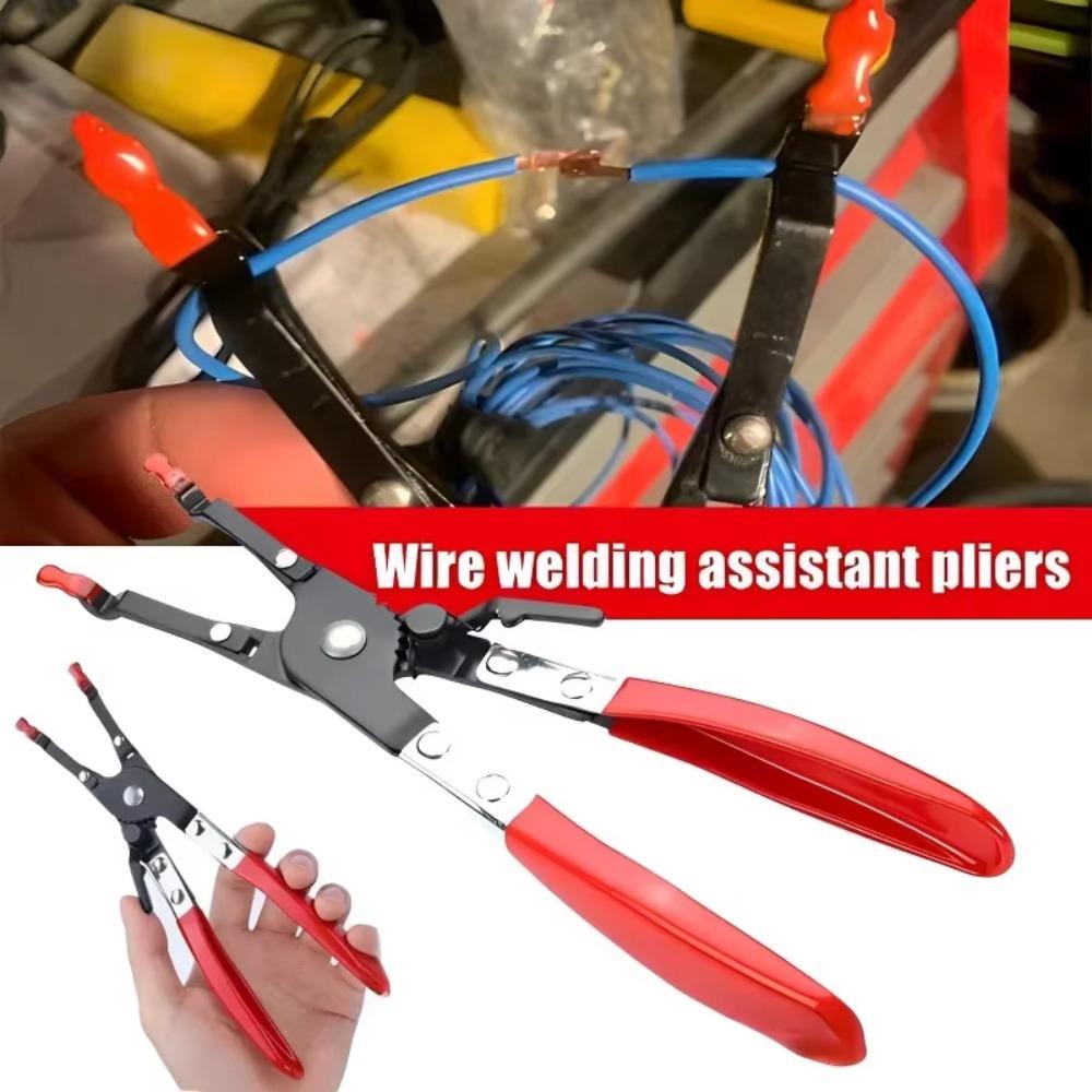 Professional Car Wire Welding Auxiliary Pliers Heavy-Duty Anti-Slip Electrical Soldering Helper Repairs Tool Auto Holding Pliers