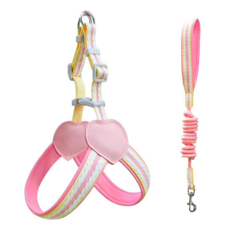 Dog Leash Vest Type Pet Leash Adjustable Small Medium Large Dog Breast Strap Teddy Pet Supplies