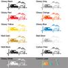 Various Sizes Camper Van Vinyl Decal Car Mountain Style Sticker Waterproof Auto Decoration On Car Body Bumper Rear Window Laptop
