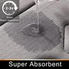 Inyahome Tapis de bain à mémoire de forme Tapis pour salle de bain Absorbant l'eau Sol Intérieur Tapis de porte Extérieur Tapis de cuisine Tapis de douche Blanc