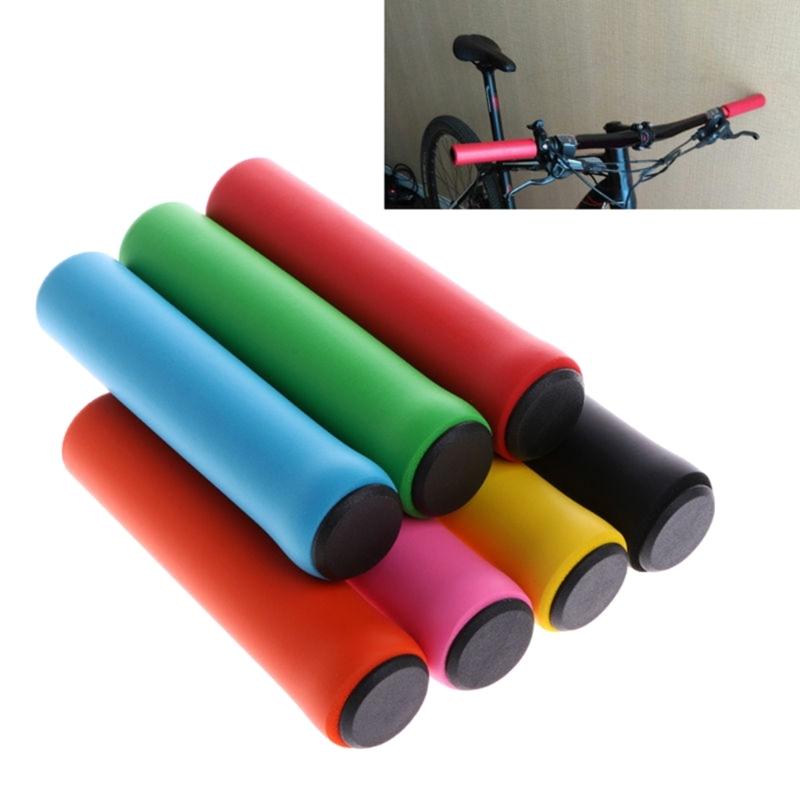 One Pair Bike Grips Sponge Handlebar Grips and Silicone Brake Handle Cover Ultraight Anti-Slip for Bike, Mountain Bikes