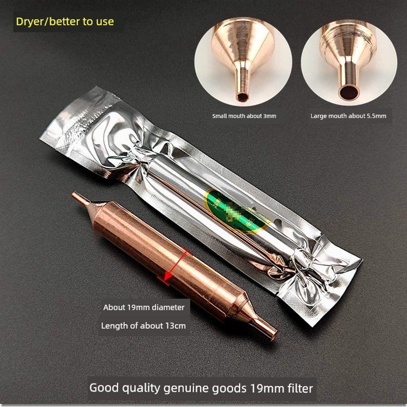 

Drying Filter Refrigerator Freezer Single and Double Tail Hole Head 600A/R290a Neutral Water Absorption Repair Deicing Plug 19mm good quality genuine goods filter