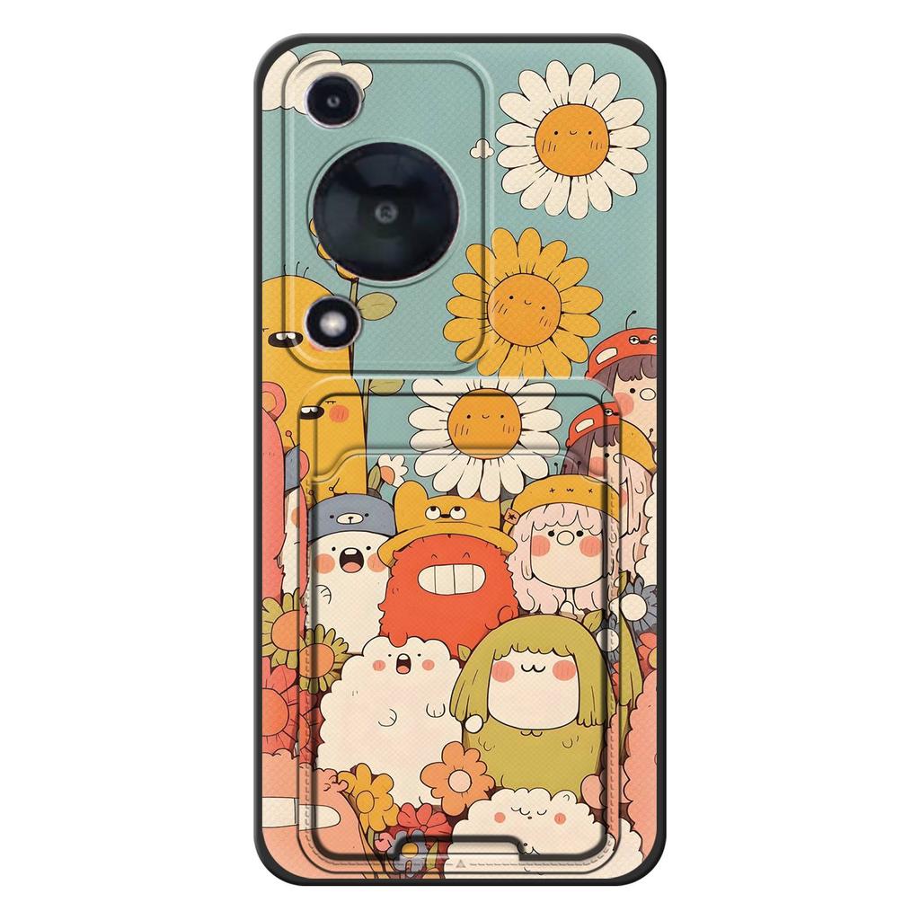 TPU Back Cover Phone Case For Huawei Enjoy70/70S/NOVA Y72 4G Card bag Silicone Card sleeve Anti-dust Fashion Design Cute