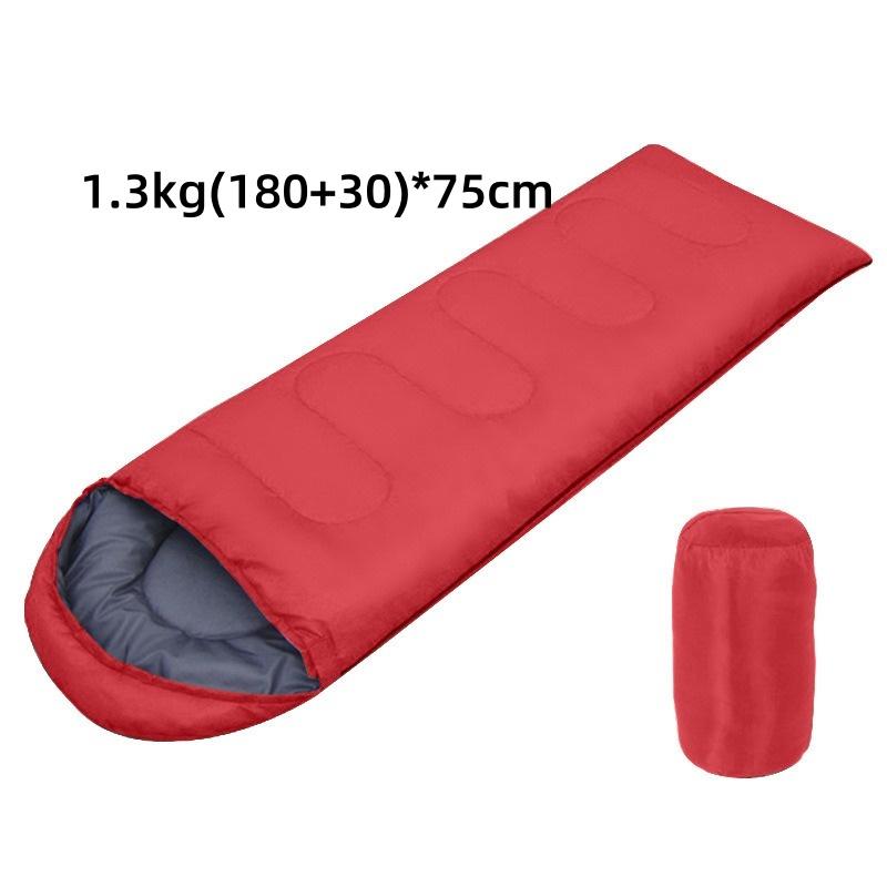 Camping Sleeping Bag Lightweight 4 Season Warm Envelope Backpack Outdoor Hollow Cotton Thickened Adult