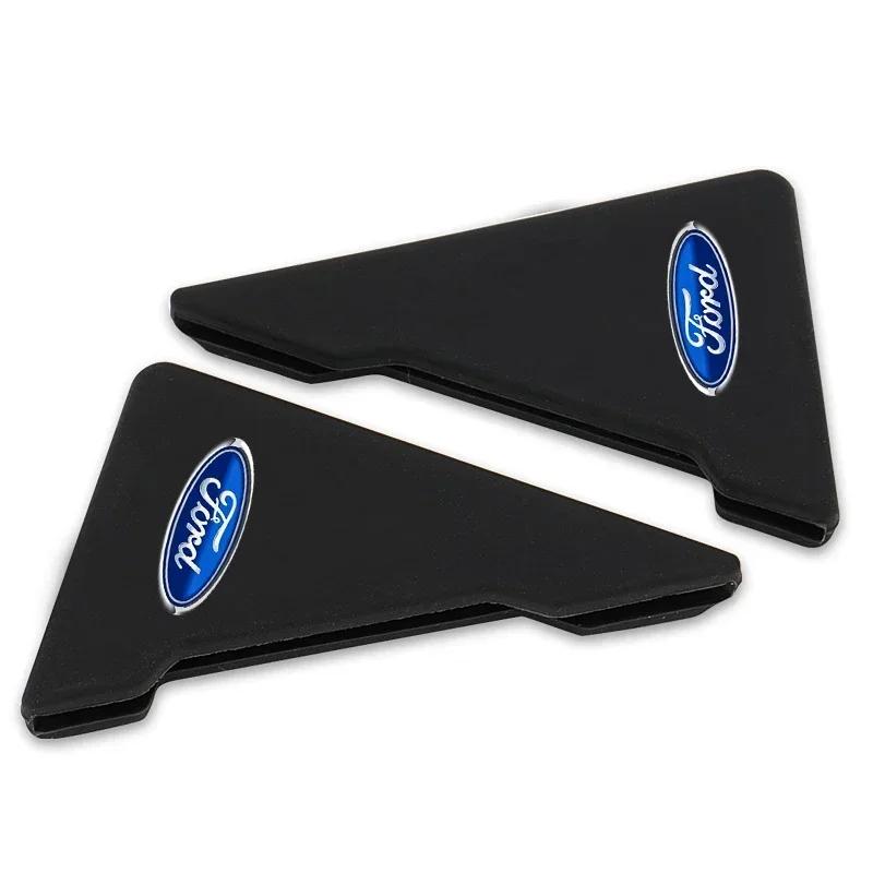 

Car Sticker 2026 For Ford 2PCS Silicone Car Door Corner Cover Bumper Crash Scratch Protector For Ford Fiesta EcoSport Ranger Mon