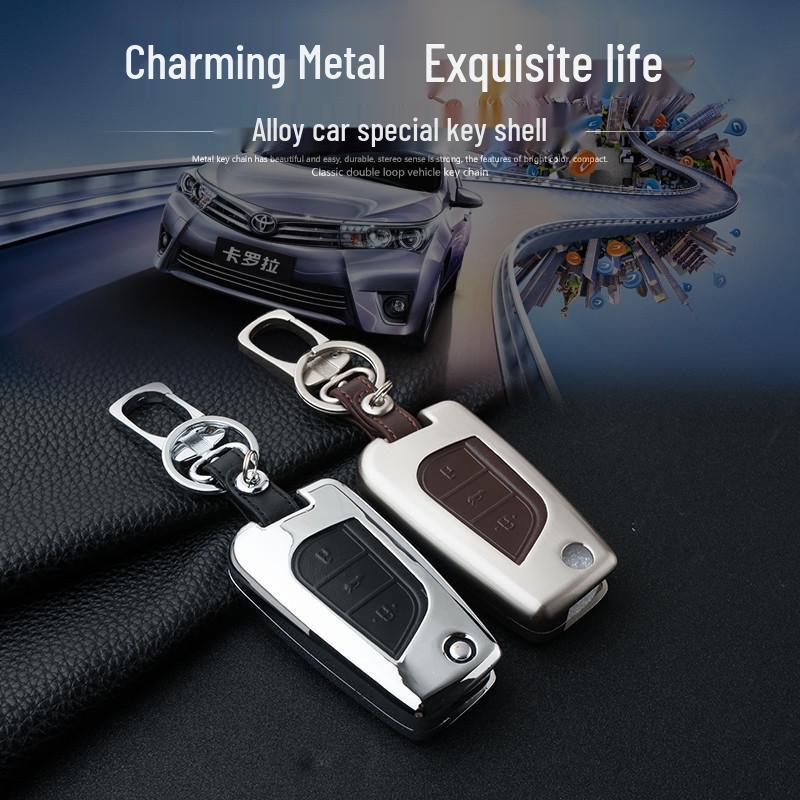 Toyota Venza Key Cover for 2020-2023 Leading Edition - Folding Key Case Shell