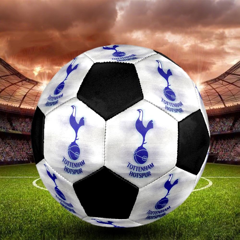 Tottenham Hotspur F.C Soccer Ball Colorful All Ages Machine Stitched PVC Competition Ready Durable High-Bounce.SIZE5