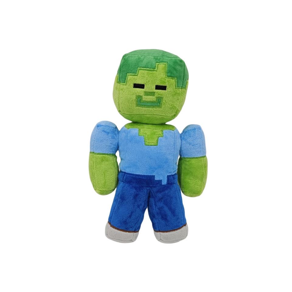 Action Figure Minecraft Creeper Peluche Zombie Seduto Peluche Volpe Panda Bambola Regalo per Bambini