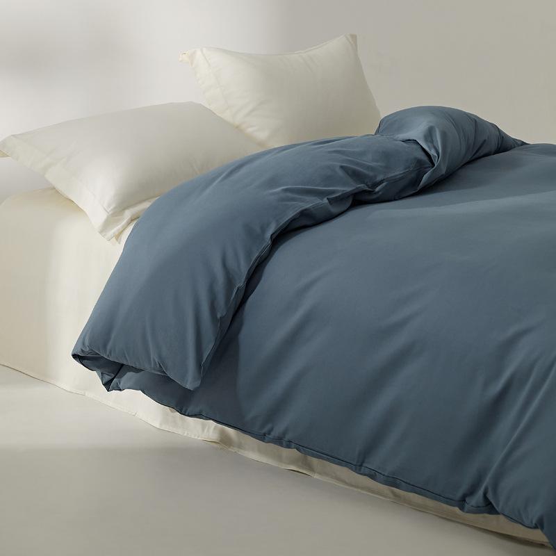 Xinjiang Long-Staple Pure Cotton Brushed Quilt Cover - Warm, Solid Color, Simple Design for Winter (Single/Double)