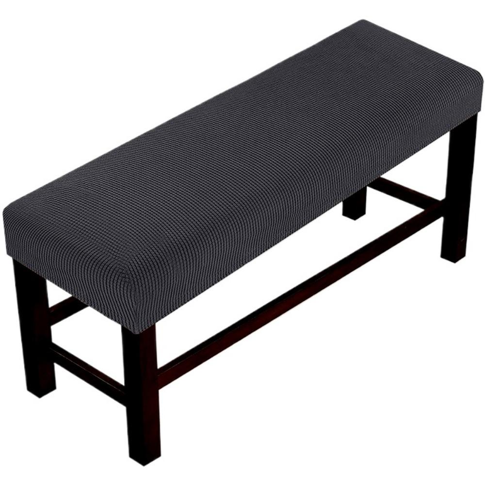 1 Set Solid Colour Pineapple Checkered Home Fabric Bench Cover Non-Slip Full Wrap Elastic Bench Cover Bench Cover