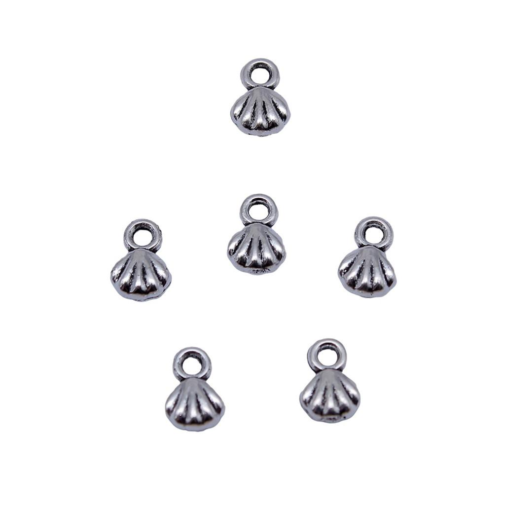 Shell Charms Multi Color Alloy Pendants For Beach Themed DIY Jewelry Accessories