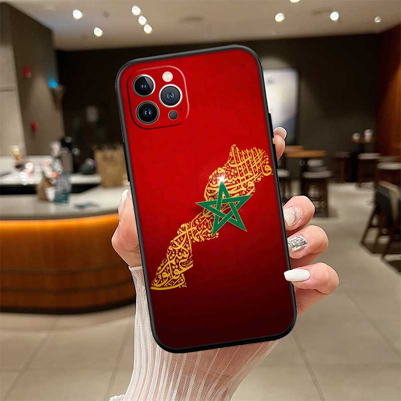 Morocco Flag New High-End Shell Phone Case for Redmi Note 13 14 Pro+ Plus A3 A3X 13X 13C 13R 14S 14C 14R