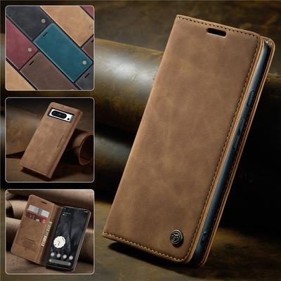 CaseMe High Quality Retro Magnetic Flip Leather Case for Google Pixel 10A 9 Pro XL 7 6 Pro Wallet Cover Pixel 8A 9a Phone Coque