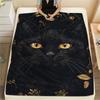 Cats and Leopards Print Flannel Blanket,High Quality Comfortable for All Seasons,Home Decor,Warmth and Comfort,Perfect for Christmas Gifts