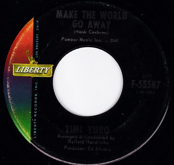 

7inch Record TIMI YURO - Make The World Go Away F55587 LIBERTY 1963 US Pop Used