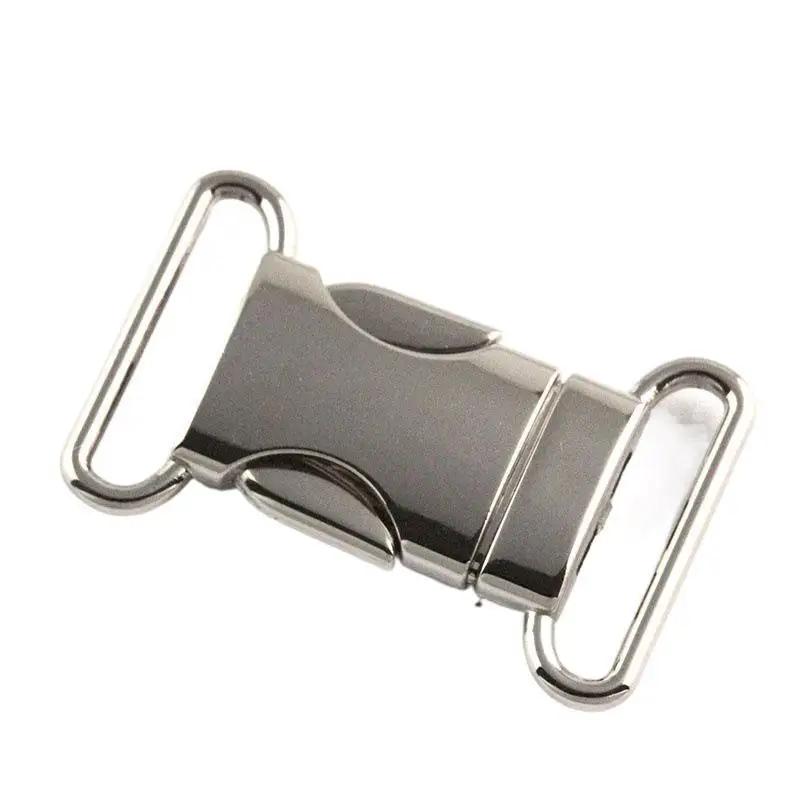 1pc Quick Side Release Buckles Metal Leather Bag Backpack Purse Strap Webbing Belt Clasp Lock DIY Repair Supplies
