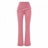 Pure Desire Style Sexy Slim Fit 2-Piece Set Long Sleeve T-Shirt Flare Pants / Midi Skirt Women