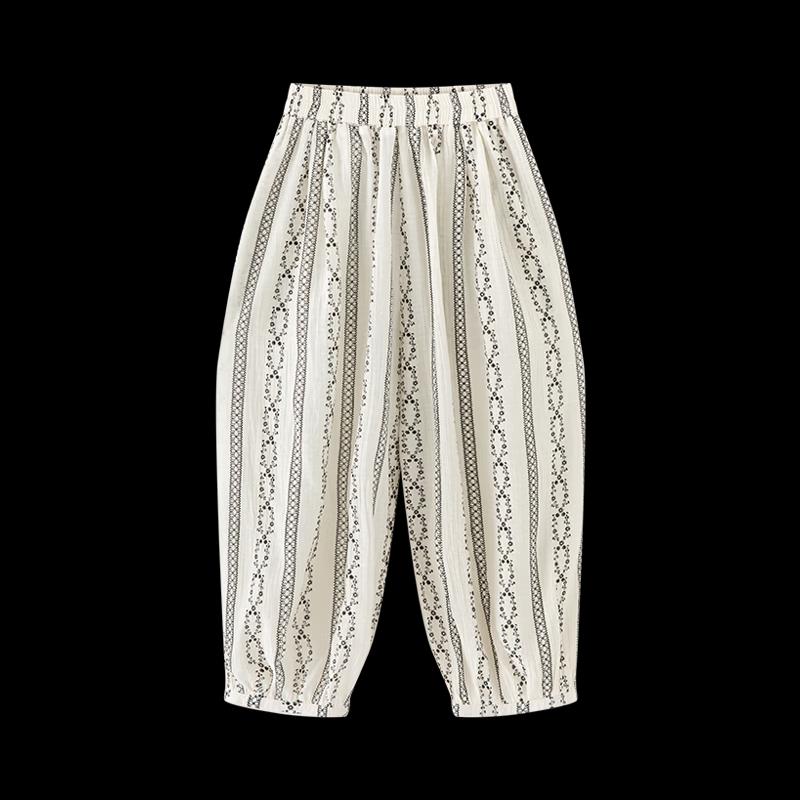 Girls' Summer Lightweight Wide-Leg Lantern Mosquito Repellent Pants
