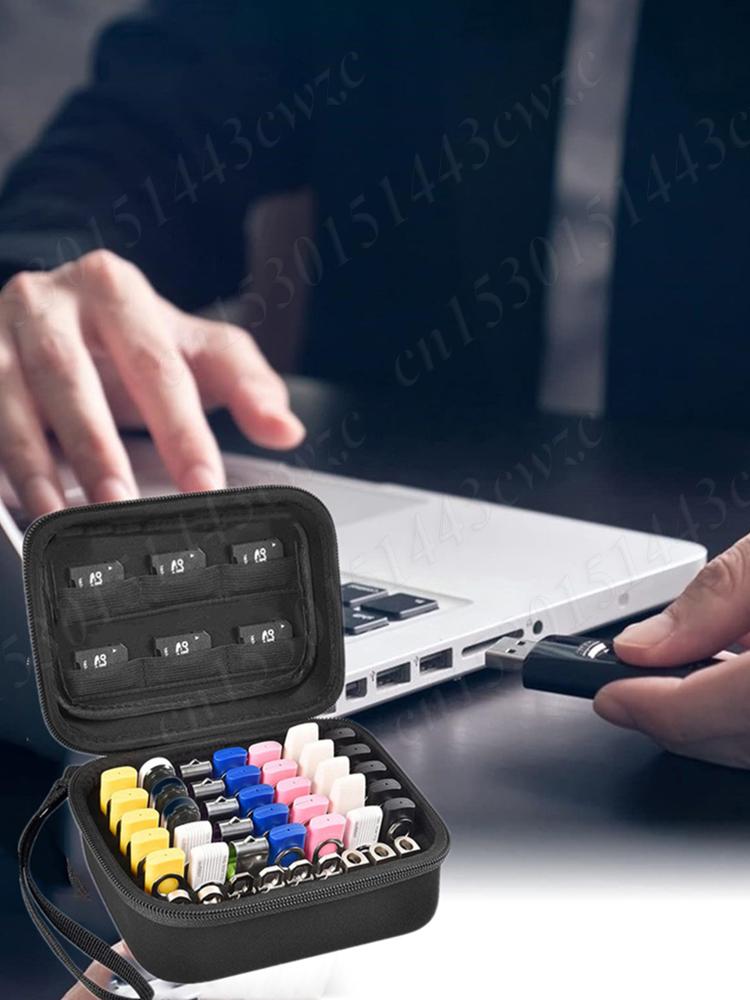 USB Flash Drive Case SD Card USB Storage Case Shockproof Storage Case Holder Portable USB Carrying Bag for USB Flash Drive Pen China Mainland