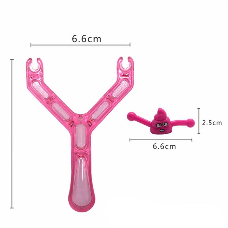 5 Pièces Jouets Amusants d'Éjection de Caca Enfants Catapulte Créative Fausse Caca Lance-Pierre Jouet Adulte Enfants Soulagement du Stress Jouet Collant Caca Jeu