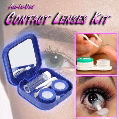 Kit di lenti a contatto tutto in uno Custodia per lenti a contatto per il supporto del kit per la cura degli occhi Contiene