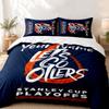 Edmonton Oilers Nombre Personalizado Juego de 3 Piezas Perfecto para uso en el dormitorio Cómodo juego de cama incluye una funda nórdica y dos fundas de almohada Ideal para cumpleaños o Chris