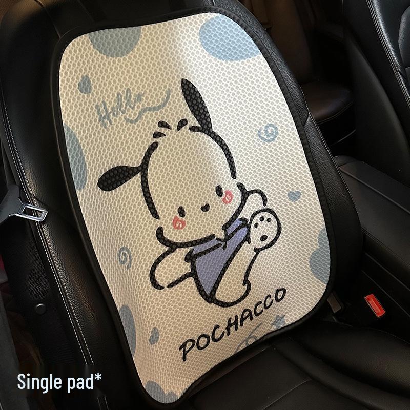 Perna Scaun Auto pentru Câini Pacha: Design Universal Desene Animate, Husă Semi-Wrap pentru Dame pentru Toate Sezoanele