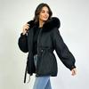Pie Overcomes Cotton-padded Women's Winter Year New Big Fur Collar Women's Pie Overcomes Fashion Versatile Jacket