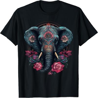Elephant Art - Animal Zoo Elephant T-Shirt
