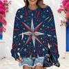 Plus Size Womens Crew Neck Sweatshirt Soft Loose Long Sleeve Casual Daily Leisure Street Pullover
