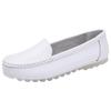 ANZUEN Women's Breathable Cut-Out Flat White Sneakers