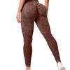 High Waist Seamless Yoga Pants - Women's Peach-Lift Tights, Washed Sanded for Fitness