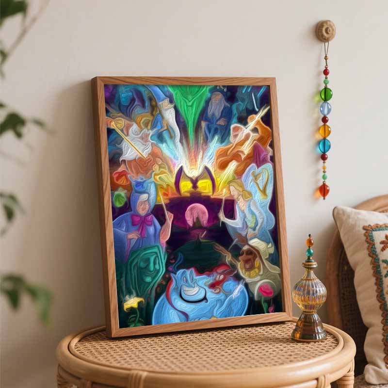 Disney Digital Oil Painting Magic Character Fantasy Art Handmade Diy Gift Home Decoration