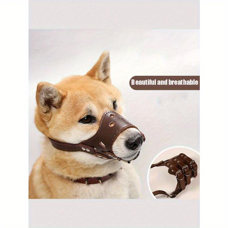 1pc Dog Muzzle Medium Small Large Anti-Barking Dog Mask Pet Supplies Black